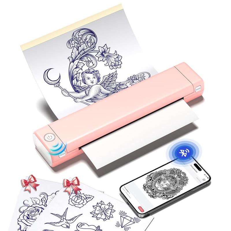 Phomemo M08f Wireless Tattoo Transfer Stencil Printer, [tattoo Paper Needs To Be Purchased Separately], Thermal Tattoo Machine, Tattoo Printer Kit, Halloween Gifts, Tattoo Stencil Printer, Temporary Tattoo Printer