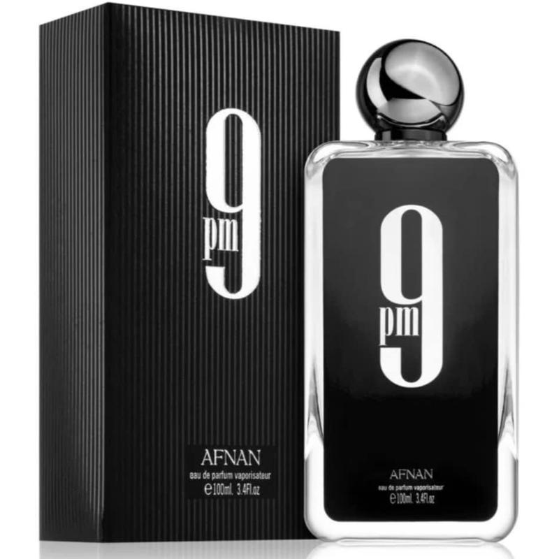 Afnan 9 PM (Black Box) Amber Vanilla fragrance for men 100ml