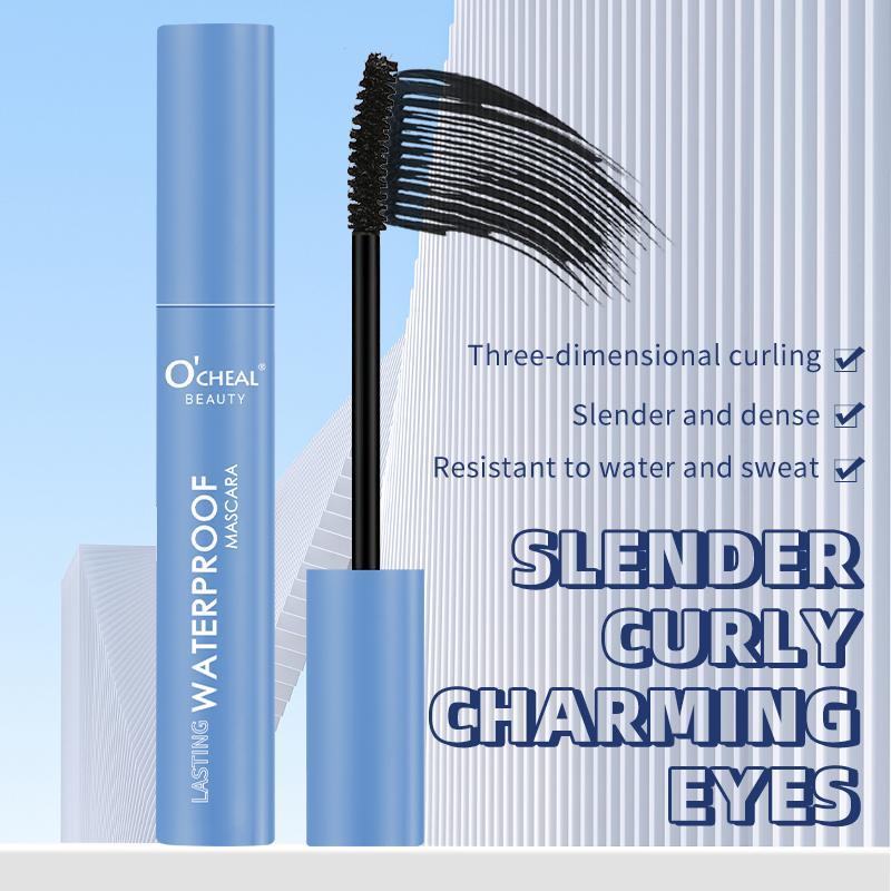 Waterproof Long Lasting Mascara, 2 Counts Natural Curl Eyelashes Mascara, Eyelashes Lengthening Volumizing Defining, Professional Eye Makeup Products