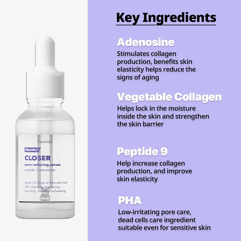 Frankly - Closer Serum [Pore Minimizer, Vegan Collagen, 9 Peptides & Anti-Aging]